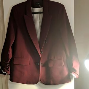Burgundy blazer